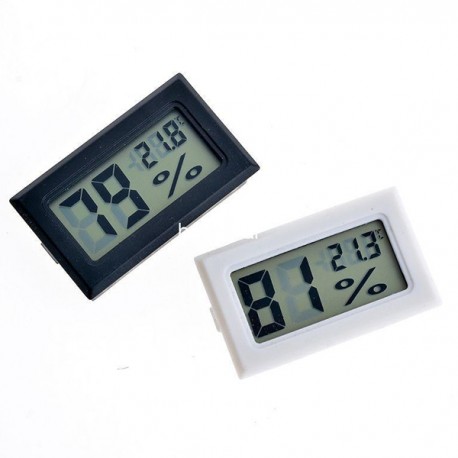 Foxpic Termometro Igrometro con Orologio Umidità Temperatura Tester LCD 