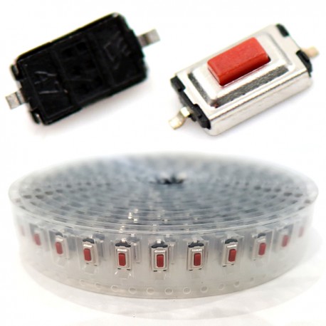 10pz pulsanti miniaturizzati da circuito stampato 6x6x9.5mm