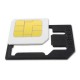 KIT 4IN1 SCHEDA ADATTATORE NANO MICRO SIM per IPHONE NANOSIM CONVERTITORE CARD