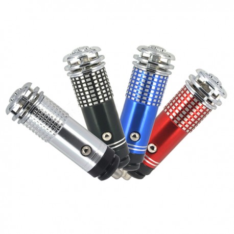 MINI IONIZZATORE PURIFICATORE D ARIA OZONO DEODORANTE AUTO SILENZIOSO AZZURRO