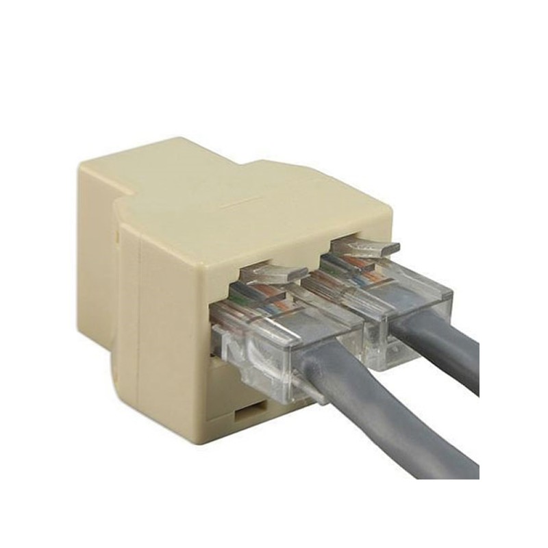 DELOCK 65177: Sdoppiatore per porte RJ45, 1 connettore -> 2 prese 2 Ethernet  da reichelt elektronik