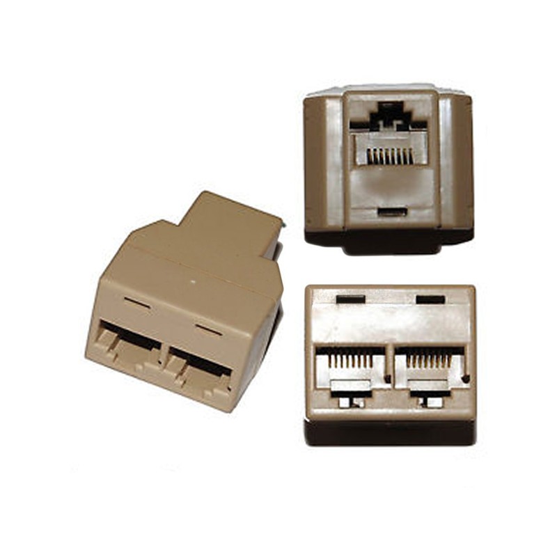Cavo Sdoppiatore Rj45 Splitter 2 Porte Adsl Ethernet Internet Linq It-7012