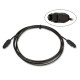 CAVO AUDIO OTTICO DIGITALE 1 metro TOSLINK 1 mt Optical Cable in FIBRA OTTICA