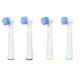 4 Testine Ricambio SENSITIVE Spazzolino Elettrico Compatibili Braun Oral B