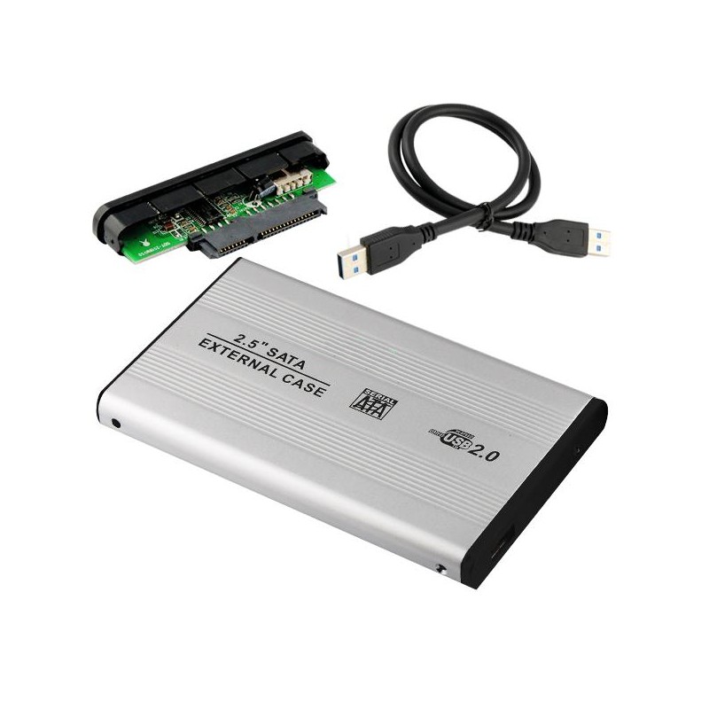 KALEA INFORMATIQUE Box Esterno USB 2.0 autoalimentato in Alluminio per Dischi rigidi IDE 2.5 