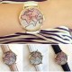 Vintage Orologi da Polso Quarzo MAPPA MONDO Pelle Cuoio Uomo Donna Wrist Watch