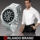 OROLOGIO ORLANDO BRAND UOMO CINTURINO ACCIAIO INOSSIDABILE POLSO