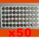 50x PILE AG10 LR1130 LR54 BATTERIA BOTTONE PILA PER CALCOLATRICE SUPER