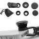 3in1 SET lenti KIT universale FishEye Grandangolo Macro per Smartphone Cellulare