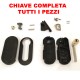 COVER CHIAVE COMPLETA GUSCIO PER FIAT 500 DELTA PUNTO EVO PANDA BRAVO TELECOMANDO 3 TASTI