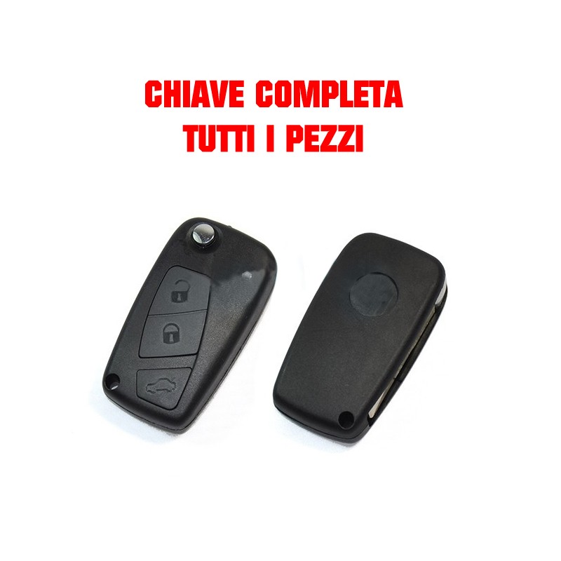 chiave Fiat 3 tasti GUSCIO VUOTO radiocomando fiat 500 500l qubo panda  lancia