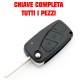 CHIAVE FIAT 3 TASTI GRANDE PUNTO BRAVO PANDA IDEA DUCATO STILO GUSCIO COVER