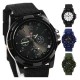 OROLOGIO DA POLSO UOMO MILITARE IN TESSUTO TELA VARI COLORI