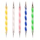 KIT 5 DOTTER NAIL BRUSH RICOSTRUZIONE MULTICOLOR GEL 6 misure