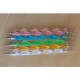 KIT 5 DOTTER NAIL BRUSH RICOSTRUZIONE MULTICOLOR GEL 6 misure
