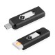 ACCENDINO USB ANTIVENTO IDEA REGALO ELETTRONICO COMPATTO LED LUCE GADGET