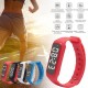 CONTAPASSI OROLOGIO 3D DIGITALE PEDOMETRO LCD POLSO SPORT CORSA SILICONE CON TEMPERATURA