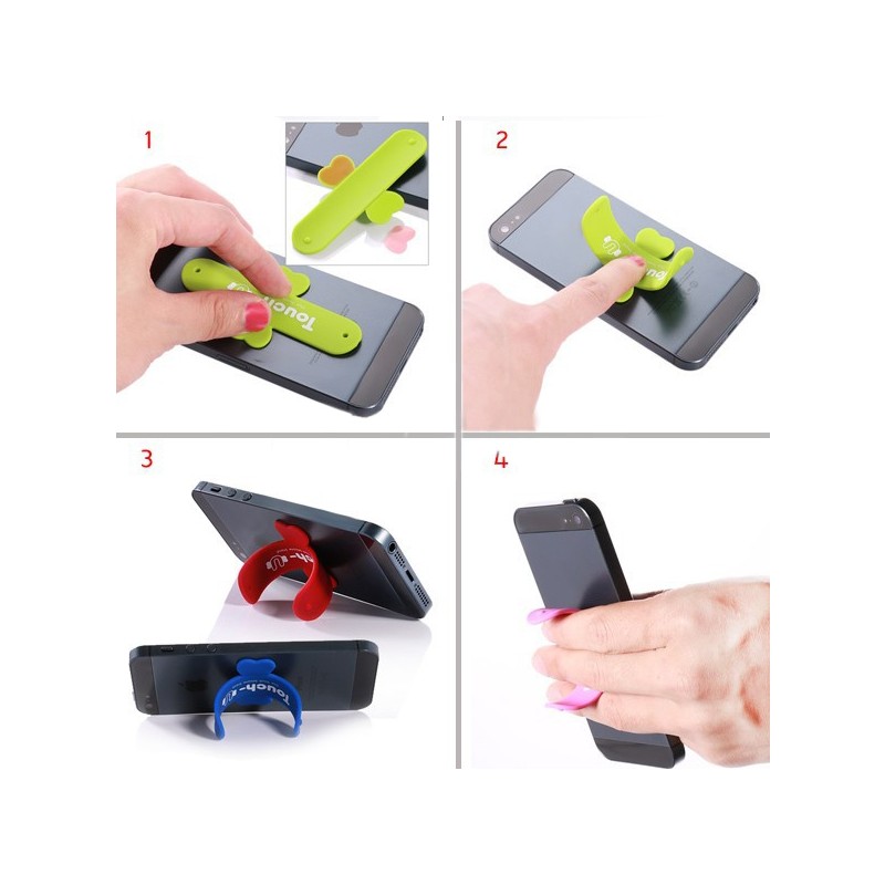 SUPPORTO STAND CELLULARE SMARTPHONE SOSTEGNO ONE TOUCH U SILICONE