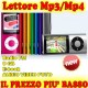 LETTORE PLAYER MP3 MP4 4GB 8GB 16GB 32GB AUDIO VIDEO FOTO RADIO FM DIVX UNICO