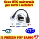 CAVO ADATTATORE OTG MICRO USB 5 PIN MASCHIO a USB FEMMINA TABLET CELLULARI