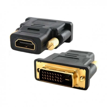 CONVERTITORE DVI-D DUAL LINK MASCHIO HDMI FEMMINA ADATTATORE MONITOR PC