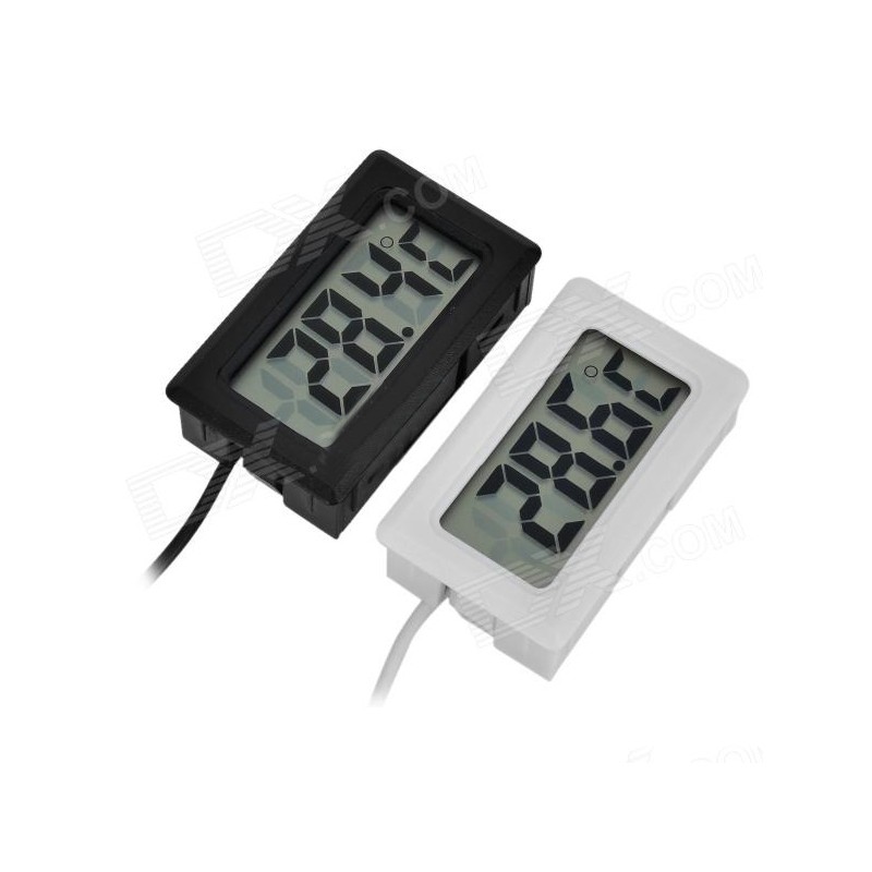 Termometro digitale da interno ed esterno con orologio e display LCD - PEARL