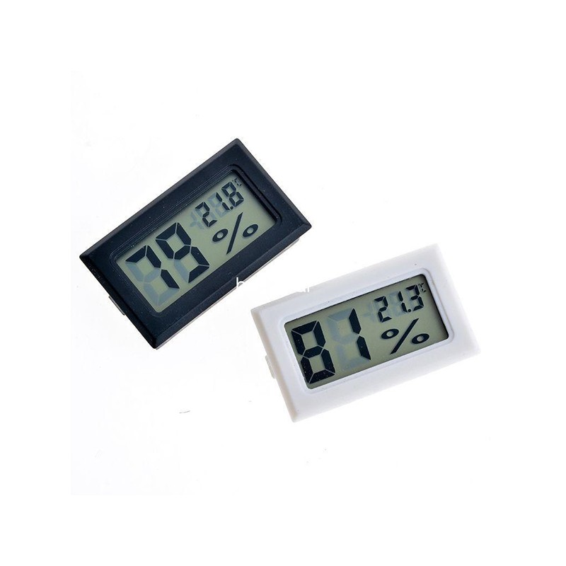 Rekkles Mini Display LCD Rotonda Termometro Digitale Rotonda igrometro Piccolo Freezer igrometro Piccolo Freezer Esterna Temperatura Interna del Tester del Tester 