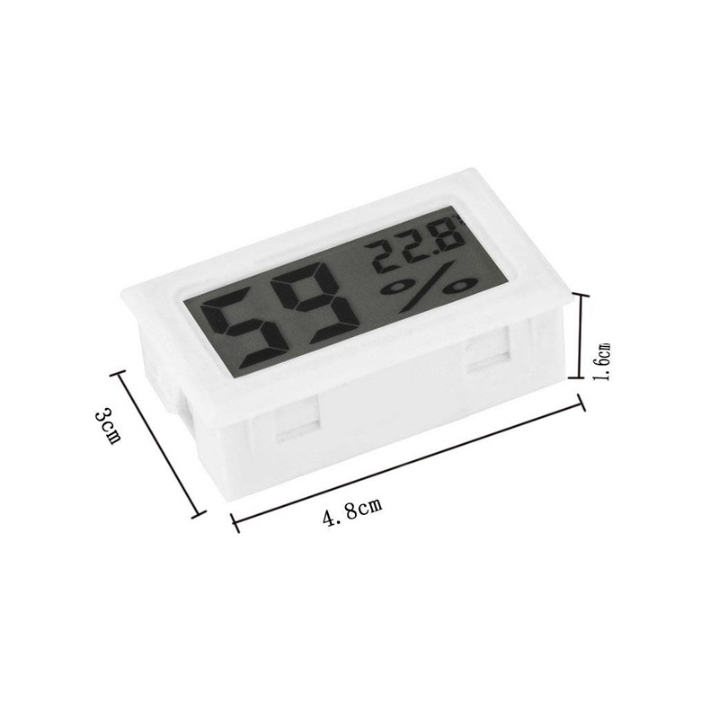 Mini Termometro Igrometro Digitale LCD Display Tester Umidita Temperatura  Bianco