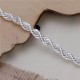 BRACCIALE TWISTER ARGENTATO 925 ALTA QUALITA PER DONNA 925 ARGENTO