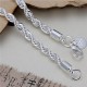 BRACCIALE TWISTER ARGENTATO 925 ALTA QUALITA PER DONNA 925 ARGENTO