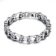 BRACCIALE BRACCIALETTO ACCIAIO INOX CHIRURGICO UOMO DONNA CATENA BICI MOTO