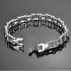 BRACCIALE BRACCIALETTO ACCIAIO INOX CHIRURGICO UOMO DONNA CATENA BICI MOTO
