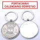 bUSSOLA PORTACHIAVI CALENDARIO PERPETUO 50 ANNI