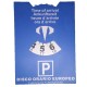 Disco orario europeo cartoncino rigido auto macchina camion camper parcheggio