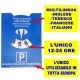 Disco orario europeo cartoncino rigido auto macchina camion camper parcheggio