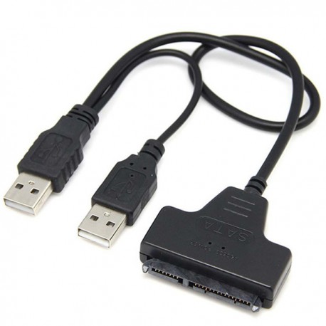 USB 2.0 A SATA 22 Pin 2.5' HARD DISK DRIVER HDD ADATTATORE CONVERTITORE CAVO