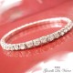 BRACCIALE DONNA FILO TENNIS ZIRCONI BRACCIALETTO REGALO CON STRASS ARGENTO