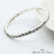 BRACCIALE DONNA FILO TENNIS ZIRCONI BRACCIALETTO REGALO CON STRASS ARGENTO