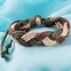 BRACCIALE UOMO DONNA UNISEX CORDA FASHION COLORI INTRECCIO LACCETTO
