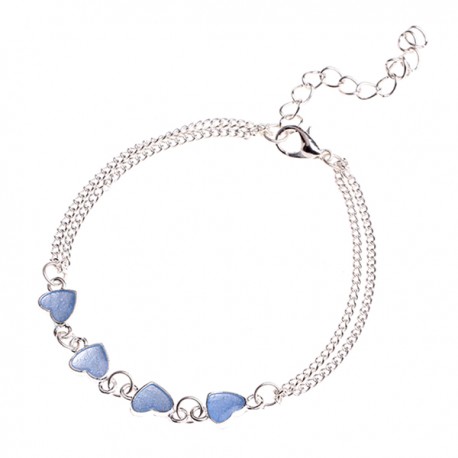 BRACCIALE CAVIGLIERA DONNA FLUORESCENTE REGOLABILE ARGENTATO RAGAZZA FLUO