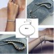 BRACCIALE TENNIS DONNA STRASS REGOLABILE ARGENTATO RAGAZZA NOZZE MODA