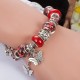 BRACCIALE CHARMS CON CIONDOLI CATENINA SICUREZZA DONNA BRACELET IN METALLO