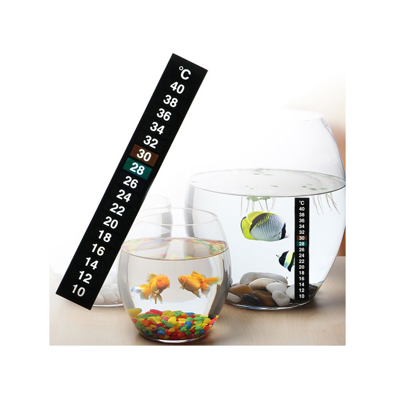 Termometro Acquario,Adesivi con Termometro per Acquari,Termometro Adesivo per  Acquario Digitale Acquario Termometro Adesivo Termometro Adesivo LCD  Striscia termometro per Fermentazione,Acquario,5PCS : : Prodotti  per animali domestici