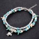 BRACCIALE CAVIGLIERA DONNA STELLE MARINE TARTARUGA CIONDOLO POLSO RAGAZZA