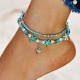 BRACCIALE CAVIGLIERA DONNA STELLE MARINE TARTARUGA CIONDOLO POLSO RAGAZZA