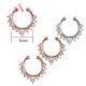PIERCING NASO ORO ROSA ORO ARGENTO STRASS METALLO PLACCATO DONNA