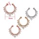 PIERCING NASO ORO ROSA ORO ARGENTO STRASS METALLO PLACCATO DONNA