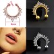 PIERCING NASO ORO ROSA ORO ARGENTO STRASS METALLO PLACCATO DONNA