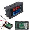 AMPEROMETRO VOLTMETRO DIGITALE LED ROSSO BLU DISPLAY DOPPIO TESTER 100V 10A