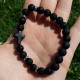 BRACCIALE STILE LAVA UOMO DONNA CROCE PIETRE PERLE PIETRA CROCE LAVICA ROCCE